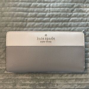 Kate Spade Gray and Cream Wallet